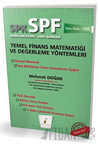 SPK - SPF Temel Finans Matematiği ve Değerleme Yöntemleri Konu Anlatım