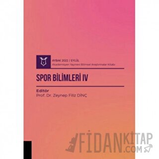 Spor Bilimleri IV( AYBAK 2022 Eylül )