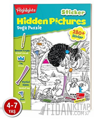 Sticker Hidden Pictures Doğa Puzzle (Tek Kitap) Kolektif