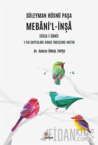 Süleyman Hüsnü Paşa Mebani’l-İnşa (Cild-i Sani)
