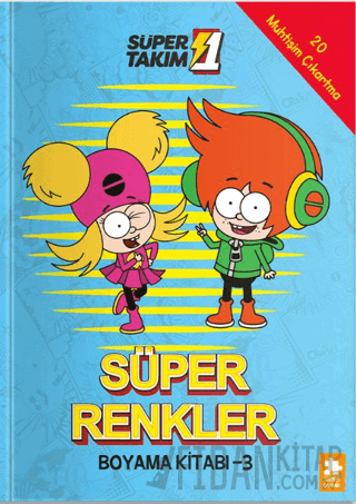 Süper 1 Takım: Süper Renkler Boyama Kitabı - 3