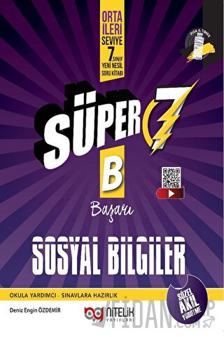 Süper 7 Sosyal Bilgiler Yeni Nesil Soru Kitabı