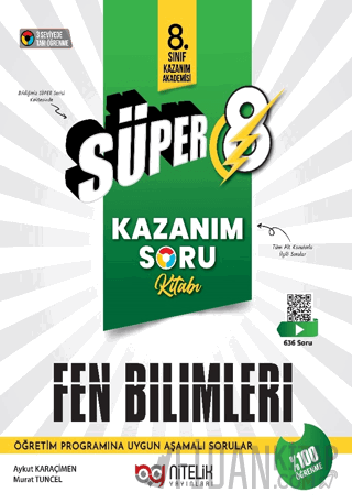 Süper 8 Fen Bilimleri Kazanım Soru Kitabı