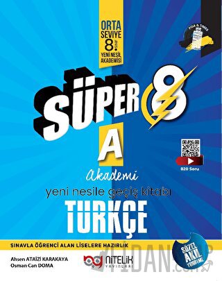 Süper 8 Türkçe A Yeni Nesile Geçiş Soru Kitabı