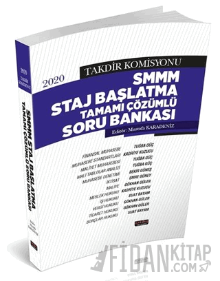 Takdir Komisyonu SMMM Staj Başlatma Soru Bankası Mustafa Karadeniz