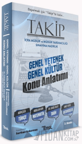 TAKİP İcra Müdürlüğü Sınavlarına Hazırlık Genel Kültür - Genel Yetenek