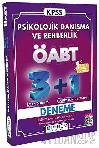 Tamamı Çözümlü ÖABT Psikolojik Danışma Ve Rehberlik 3+1 Deneme Kolekti