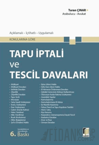 Tapu İptali ve Tescil Davaları (Ciltli)