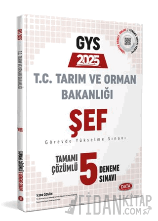 Tarım ve Orman Bakanlığı Şef GYS Tamamı Çözümlü 5 Deneme Sınavı