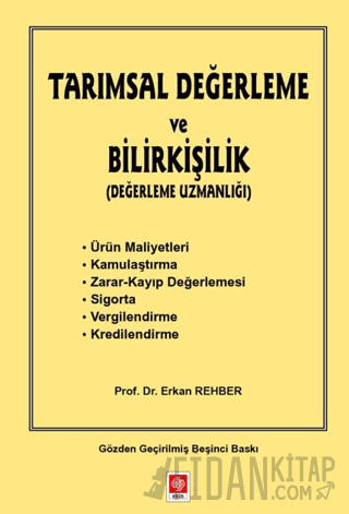 Tarımsal Değerleme ve Bilirkişilik