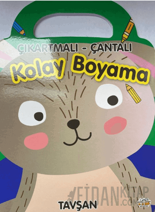 Tavşan - Çıkartmalı - Çantalı Kolay Boyama