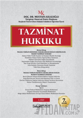 Tazminat Hukuku 2 Cilt Mustafa Kılıçoğlu