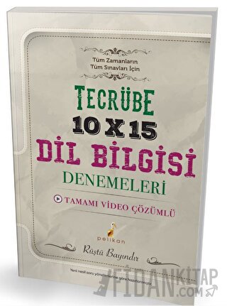 Tecrübe 10x15 Video Çözümlü Dil Bilgisi Denemeleri