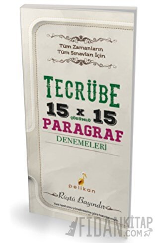 Tecrübe 15x15 Çözümlü Paragraf Denemeleri Rüştü Bayındır