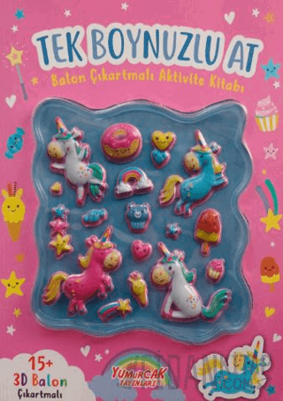 Tek Boynuzlu At Balon Çıkartmalı Aktivite Kitabı Kollektif