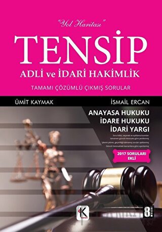 Tensip - Adli ve İdari Hakimlik Tamamı Çözümlü Çıkmış Sorular