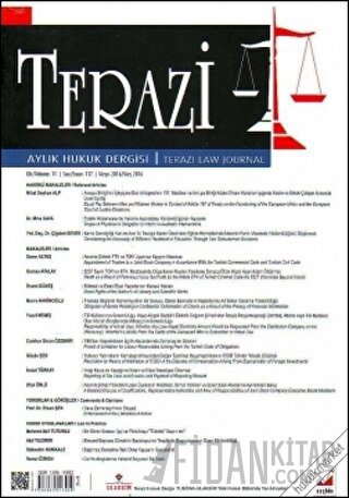 Terazi Aylık Hukuk Dergisi Sayı:117 Mayıs 2016