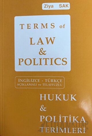 Terms of Law and Politics - Hukuk ve Politika Terimleri