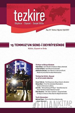 Tezkire Dergisi Sayı: 61 Temmuz - Ağustos - Eylül 2017