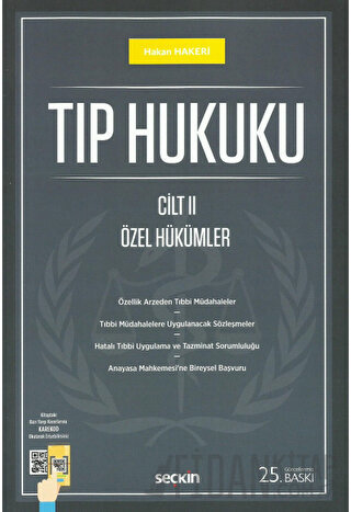 Tıp Hukuku (2 Cilt) Cilt I: Genel Hükümler – Cilt II: Özel Hük