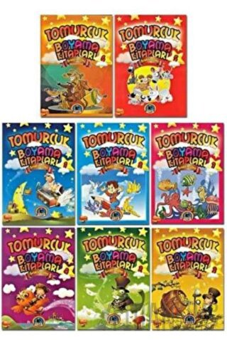 Tomurcuk Boyama Kitapları (8 Kitap Takım)