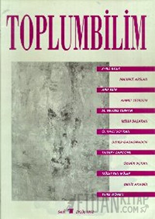 Toplumbilim Sayı 1