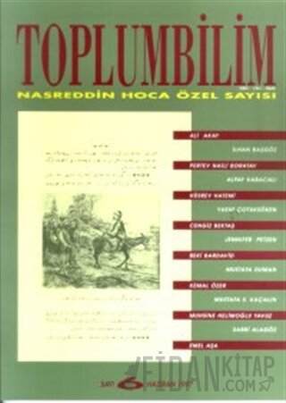 Toplumbilim Sayı 6 - Nasreddin Hoca Özel Sayısı