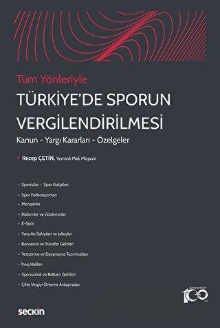 Tüm YönleriyleTürkiye&#39;de Sporun Vergilendirilmesi Kanun – Yargı Ka