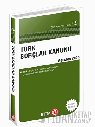 Türk Borçlar Kanunu - Ağustos 2024 Kolektif