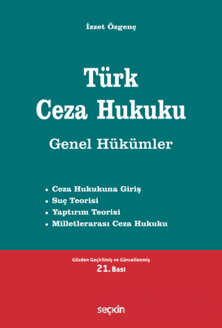 Türk Ceza Hukuku Genel Hükümler