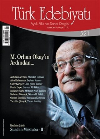 Türk Edebiyatı Dergisi Sayı: 521 Mart 2017