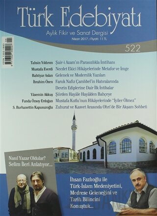 Türk Edebiyatı Dergisi Sayı: 522 Nisan 2017