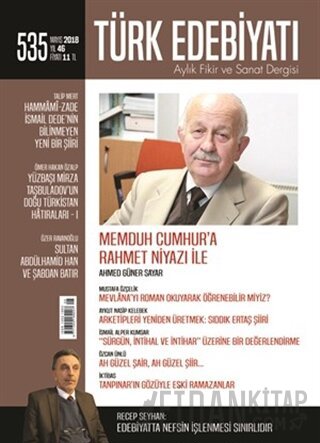 Türk Edebiyatı Dergisi Sayı: 535 Mayıs 2018