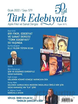 Türk Edebiyatı Dergisi Sayı: 579 Ocak 2022