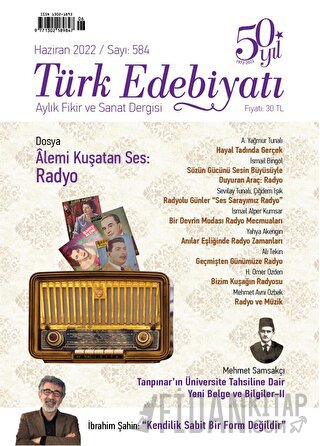 Türk Edebiyatı Dergisi Sayı: 584 Haziran 2022