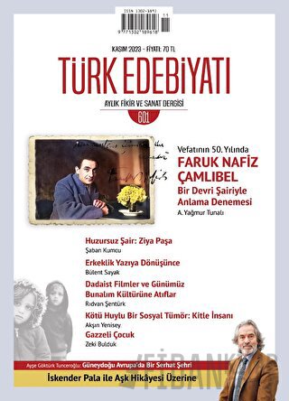 Türk Edebiyatı Dergisi Sayı: 601 Kasım 2023
