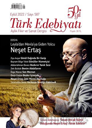 Türk Edebiyatı Eylül 2022 Sayı: 587 Kolektif