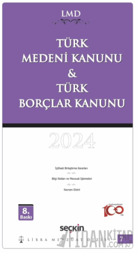 Türk Medeni Kanunu & Türk Borçlar Kanunu / LMD–7 Libra Mevzuat Diz