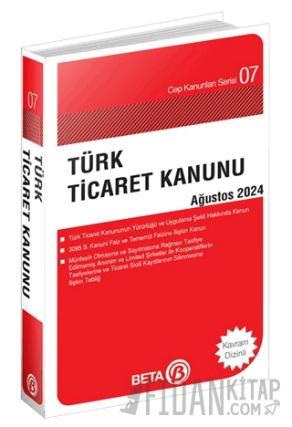 Türk Ticaret Kanunu - Ağustos 2024 Kolektif