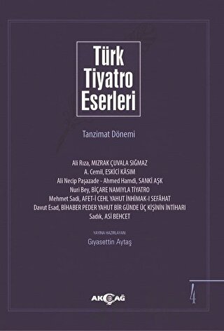 Türk Tiyatro Eserleri 4 Tanzimat Dönemi Kolektif