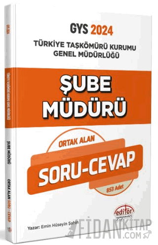 Türkiye Taşkömürü Kurumu Genel Müdürlüğü Şube Müdürü Soru-Cevap Kolekt