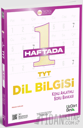 TYT 1 Haftada Dilbilgisi Konu Anlatımlı Soru Bankası Müslüm Kaplan