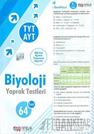 TYT AYT Biyoloji Yaprak Test