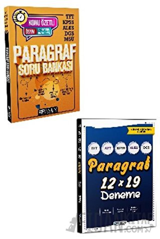 TYT KPSS ALES DGS MSÜ Paragraf Soru Bankası + Paragraf Deneme Panem Ya
