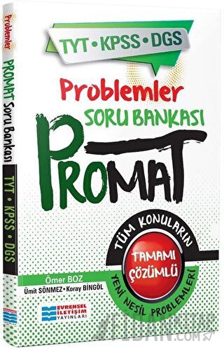 TYT-KPSS-DGS Promat Problemler Soru Bankası