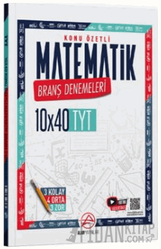TYT Matematik Konu Özetli 10 x 40 Branş Denemeleri