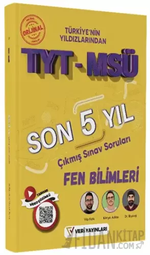 TYT MSÜ Fen Bilimleri Son 5 Yıl Çıkmış Sınav Soruları Kolektif