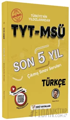 TYT MSÜ Türkçe Son 5 Yıl Çıkmış Sınav Soruları Rüştü Hoca