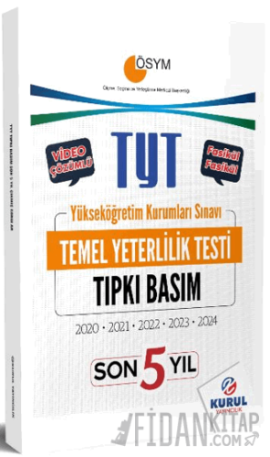 TYT Son Yıl Tıpkı Basım Çıkmış Sorular ve Video Çözümleri