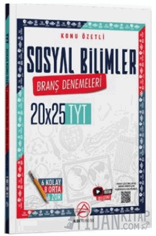 TYT Sosyal Bilimler Konu Özetli 20 x 25 Branş Denemeleri